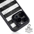 Black and White Striped Marble iPhone 13 Pro Kickstand Case
