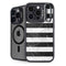Black and White Striped Marble iPhone 13 Pro Max Kickstand Case