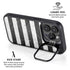 Black and White Striped Marble iPhone 14 Pro Kickstand Case