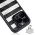 Black and White Striped Marble iPhone 14 Pro Kickstand Case