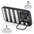 Black and White Striped Marble iPhone 14 Pro Max Kickstand Case