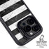 Black and White Striped Marble iPhone 14 Pro Max Kickstand Case
