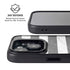 Black and White Striped Marble iPhone 15 Kickstand Case