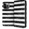Black and White Striped Marble iPhone 15 Pro Max Folio Case
