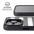 Black and White Striped Marble iPhone 15 Pro Max Kickstand Case