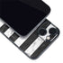 Black and White Striped Marble iPhone 15 Skin