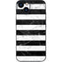 Black and White Striped Marble iPhone 15 Skin