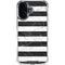 Black and White Striped Marble iPhone 16 Clear Case