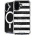 Black and White Striped Marble iPhone 16 MagSafe Case