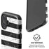 Black and White Striped Marble iPhone 16 Magsafe Impact Case