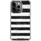 Black and White Striped Marble iPhone 16 Pro Clear Case