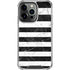 Black and White Striped Marble iPhone 16 Pro Clear Case