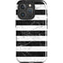 Black and White Striped Marble iPhone 16 Pro Magsafe Impact Case