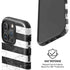 Black and White Striped Marble iPhone 16 Pro Magsafe Impact Case