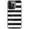 Black and White Striped Marble iPhone 16 Pro Max Clear Case