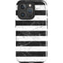 Black and White Striped Marble iPhone 16 Pro Max Impact Case
