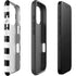 Black and White Striped Marble iPhone 16 Pro Max Impact Case