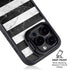 Black and White Striped Marble iPhone 16 Pro Max Kickstand Case
