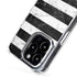 Black and White Striped Marble iPhone 16 Pro Max MagSafe Case