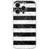Black and White Striped Marble iPhone 16 Pro Skin