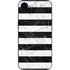 Black and White Striped Marble iPhone 16e Skin