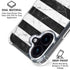 Black and White Striped Marble iPhone 17 MagSafe Case