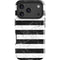 Black and White Striped Marble iPhone 18 Pro Max Impact Case