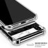 Black and White Striped Marble iPhone X/XS Clear Case