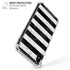 Black and White Striped Marble iPhone X/XS Clear Case