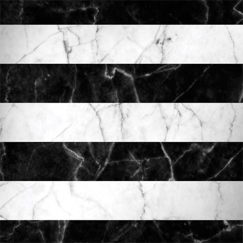 Black and White Striped Marble MacBook Skins
