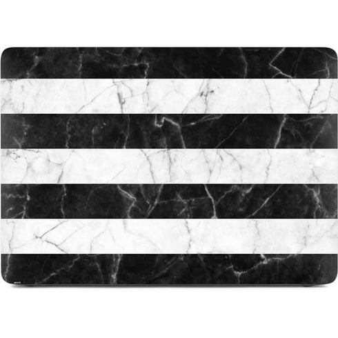 Black and White Striped Marble Apple MacBook Pro 16-inch Skin