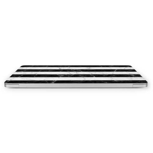 Black and White Striped Marble Apple MacBook Pro 16-inch Skin