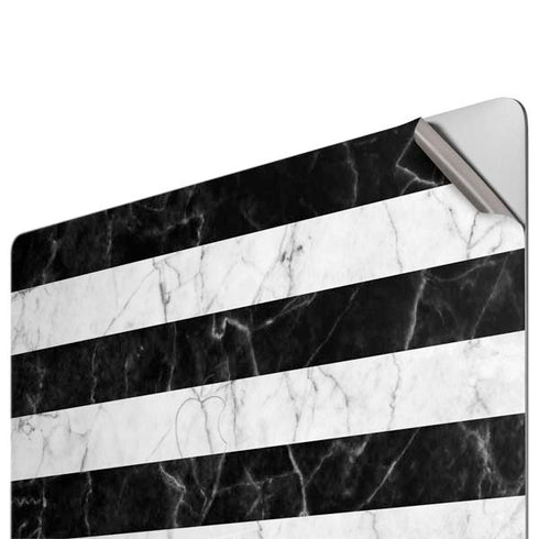 Black and White Striped Marble Apple MacBook Pro 16-inch Skin
