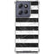Black and White Striped Marble Moto G 5G (2025) Clear Case