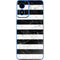 Black and White Striped Marble Moto G Play 4G (2024) Skin