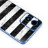 Black and White Striped Marble Moto G Play 4G (2024) Skin