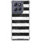 Black and White Striped Marble Moto G Stylus 5G (2025) Clear Case