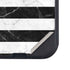 Black and White Striped Marble Otterbox Defender iPhone Skin