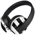 Black and White Striped Marble PlayStation 4 Gold Wireless Headset Skin