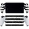 Black and White Striped Marble PlayStation Portal Remote Player Skin