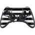 Black and White Striped Marble PlayStation PS4 Skins