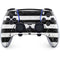 Black and White Striped Marble PS5 DualSense Edge Pro Controller Skin