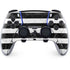 Black and White Striped Marble PS5 DualSense Edge Pro Controller Skin
