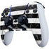 Black and White Striped Marble PS5 DualSense Edge Pro Controller Skin