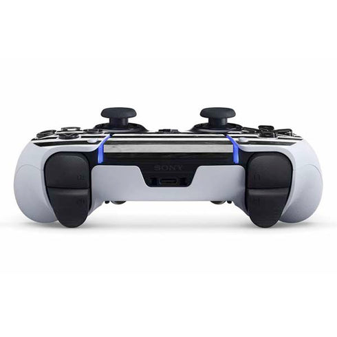 Black and White Striped Marble PS5 DualSense Edge Pro Controller Skin
