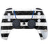 Black and White Striped Marble PS5 Pro Disk Bundle Skin
