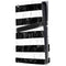 Black and White Striped Marble PS5 Pro Disk Console Skin