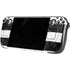 Black and White Striped Marble Steam Deck Handheld Gaming Computer OLED Skin