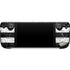 Black and White Striped Marble Steam Deck Handheld Gaming Computer Skin