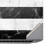 Black and White Striped Marble HP ZBook Fury 16 G10 Skin